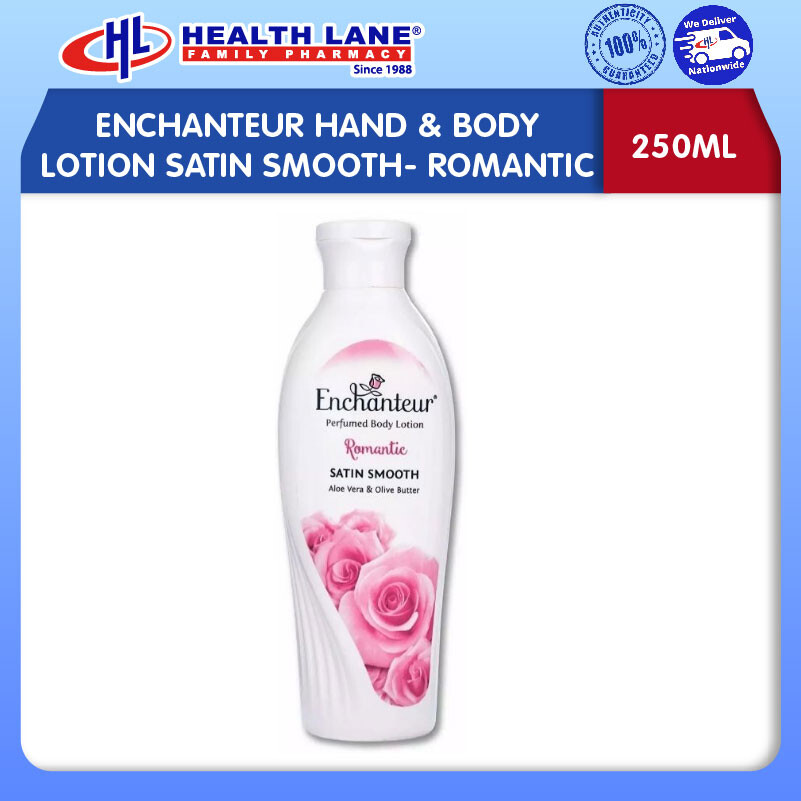ENCHANTEUR HAND & BODY LOSYEN SATIN SMOOTH- ROMANTIC (250ML)